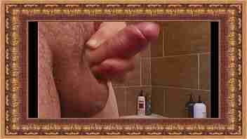 Video Bathroom stroking. Com