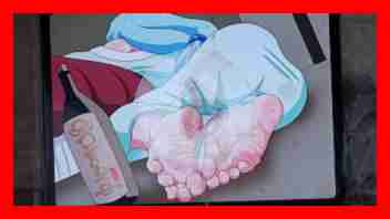 Aquas (Konosuba) feet cum tr